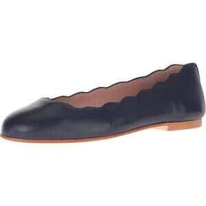 French Sole FS/NY Womens Jigsaw Flats US 5 EU 35.5 Navy Blue Nappa Leather NIB